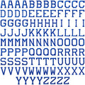 Boao 104 Pcs Iron on Letters Patches for Fabric,Blue - color: Blue