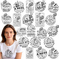 Dazoratix Mothers Day Iron on Transfers - 20 Sheets Funny Mama DTF Ready to Press Sarcastic Quote Mom Heat Patches Stickers Vinyl Decals T Shirts Clothes Pillow Bag Hat Hoodies DIY Crafts Decorations - style: Funny Mama