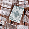 Lace Stickers for Scrapbooking, 30 Sheets Scrapbook Stickers Book for Wedding Invitations, Bridal Scrapbook Supplies, Transparent PET Stickers for Junk Journaling, Delicate Silk Lace Themed - color: Delicate Lace