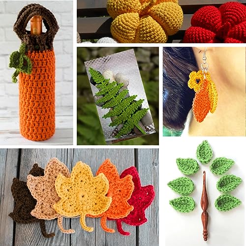 KGS Crochet Thread Cotton Yarn Balls | Size 8 | 10 Balls | 10 Grams Each Ball | Total 100 Grams of Pearl Cotton Thread for Crocheting, Cross Stitch, Needlepoint Hand Embroidery (Fall Foliage) - color: Fall Foliage