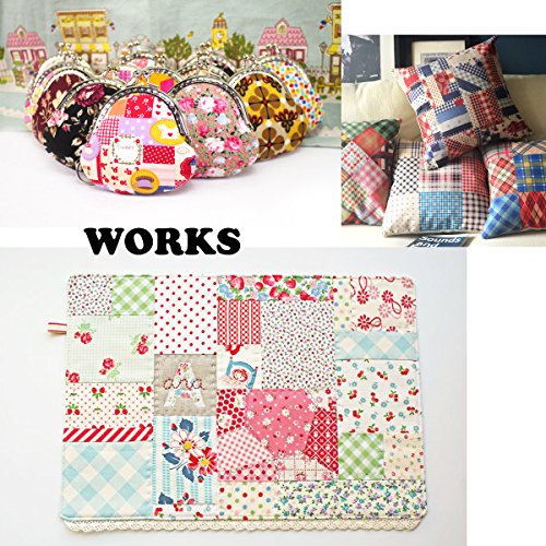 flic-flac 200pcs 4 x 4 inches (10cmx10cm) Cotton Craft Fabric Bundle Squares Patchwork Lint DIY Sewing Scrapbooking Quilting Dot Pattern Artcraft - size: 200pcs 10cm*10cm