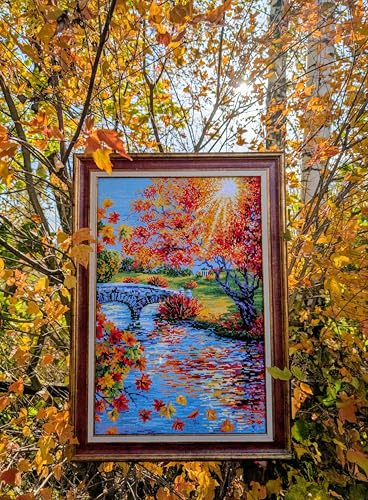 RIOLIS 2031 Sunny Autumn Counted Cross Stitch Kit 15.75 x 23.5 in - style: Sunny Autumn 2031