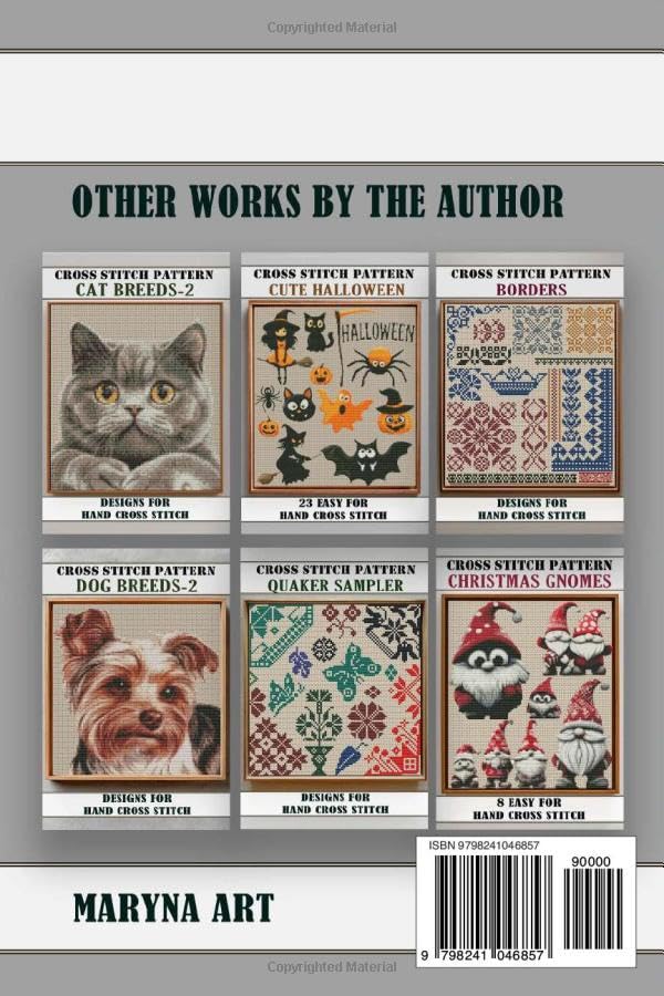 Monochrome Cross Stitch Borders: Easy Designs for Hand Embroidery: Patterns for Beginners and Pros (Cross stitch patterns)