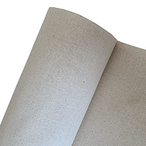 32 Count Evenweave Cloth Embroidery Cross Stitch Fabric, Natural Warm Color Ecru, W59 x L20 - size: W59" x L20"