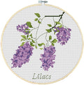 Awesocrafts Cross Stitch Kits Lilac Flowers 11CT Stamped Patterns Easy Cross Stitching Embroidery Needlework Kit Supplies (Lilac Flowers) - color: Lilac Flowers