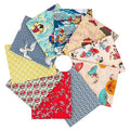 Craftido -25 Options- 100% Cotton Quilting Fabric Bundles 10pcs Fat Quarters 18”x21”-Medium Weight 5.2 oz- Soft Cotton for Quilting, Sewing Project, Patchwork, DIY Crafts – Japanese Style - color: Japanese Style
