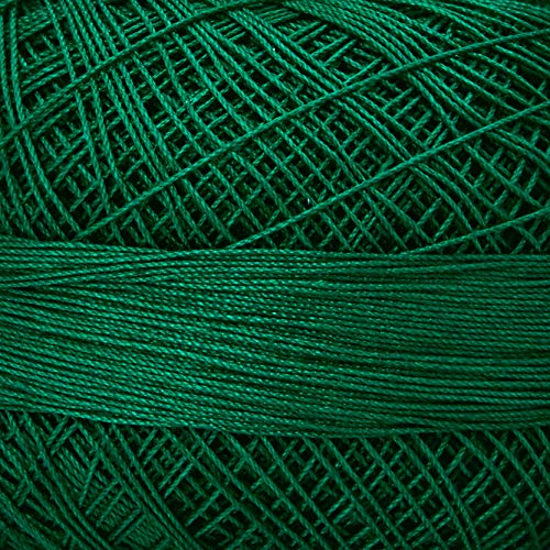 Lizbeth Size 80 HH80638 HH80 Lizbeth Cotton Thread 184 Yds 10G, Christmas Green - color: Christmas Green