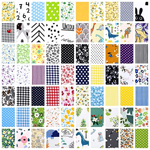 Tudomro 70 Pcs 10 x 10 Cotton Fabric Square for Quilting, Fresh Style - color: Fresh Style