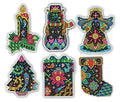 Design Works Crafts Christmas Fantasy Counted Cross Stitch Ornament Kit – Holiday Needlework Set for DIY Decorations