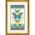 Dimensions Peacock Butterflies Advanced Counted Cross Stitch Kit, 14 Count White Aida, 8'' x 15''