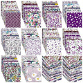 Kinlop 600 Pcs 4"x4" Cotton Fabric Squares Quilting Precut, Purple - color: Elegant Style