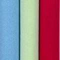 KCS 3 pc of 15" x 18"(38cmx45cm) 16 Count Cross Stitch Cotton Aida Cloth Needlework Rolled Fabric Box,16CT,Light Blue+Light Green+Red - color: Light Blue+light Green+red, size: 16CT