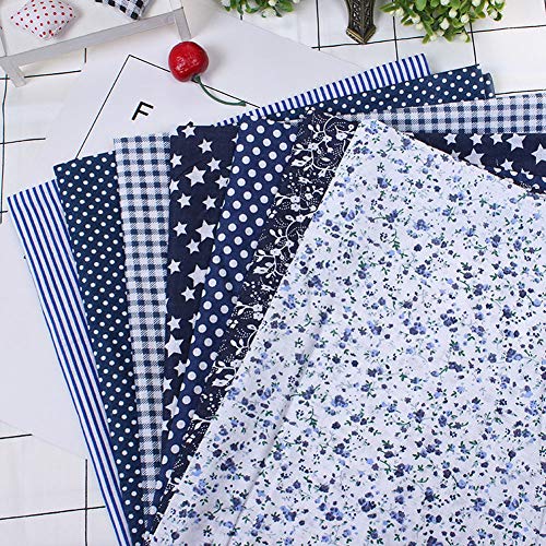 21 Pcs 10" x 10" Quilting Fabric Patchwork Squares Sheets Cotton Floral Printed Precut Fabric Sheets Cloths for DIY Sewing Scrapbooking Quilting (Color 2)