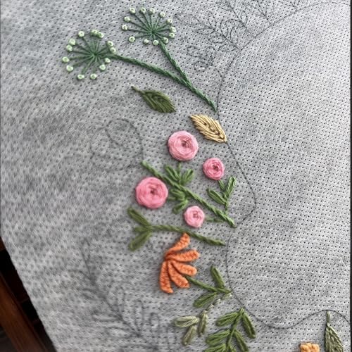 6 Sheets Water Soluble Embroidery Stabilizer Paper, 8.27 x 11 inches, Medium Weight Wash Away Stabilizer Allowed for Print or Draw Patterns