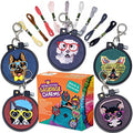 Dogs Cross Stitch Kits for Kids - 5 Stamped Beginner Needlepoint Sets - color: Dogs