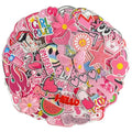 J.CARP 60Pcs Pink Iron on Patches for Girls, Random Girly Embroidery Pink Patches for Clothing, Hats, Backpacks, Jackets, and Bags - color: Pink Random Patches 60Pcs