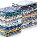 Tatuo 30 Pieces 10 x 10 Inches Cotton Fabric Bundle Squares Patchwork Floral Fabric Sewing Quilting Bundles Assorted Pattern Cloth for DIY Scrapbook Craft Making - style: Classic