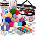 Coopay Crochet Kit for Beginner, Crochet Starter Kit with Portable Case - color: Double-Layer, Pink