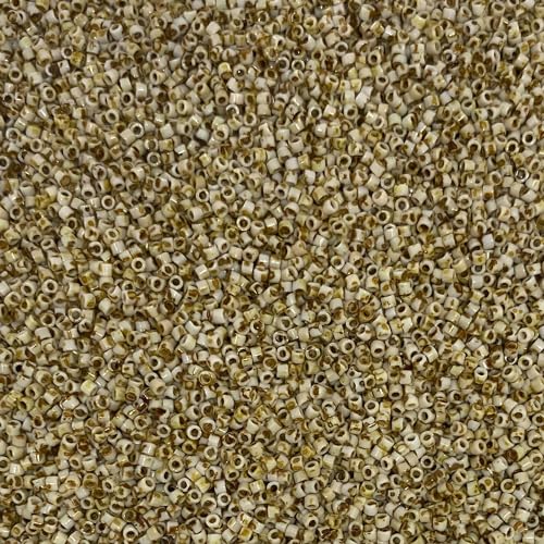 Miyuki Delica 11/0 Seed Beads - Glass Beads Bulk 5 Grams & Size 1.6mm 1000 Pieces Glass Seed Beads (DB2262) - color: DB2262