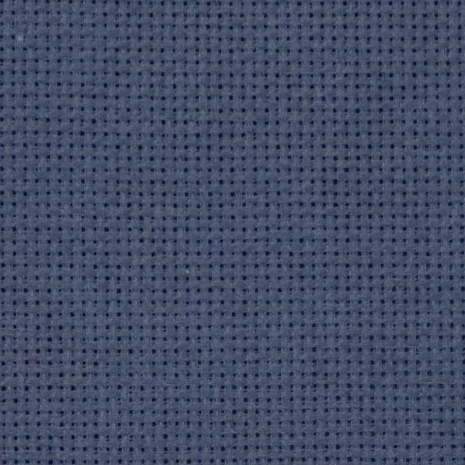 KCS 12" x 59" (30cmx 149cm) 18 Count Cotton Aida Cloth Cross Stitch Fabric (Navy Blue) - color: Navy Blue
