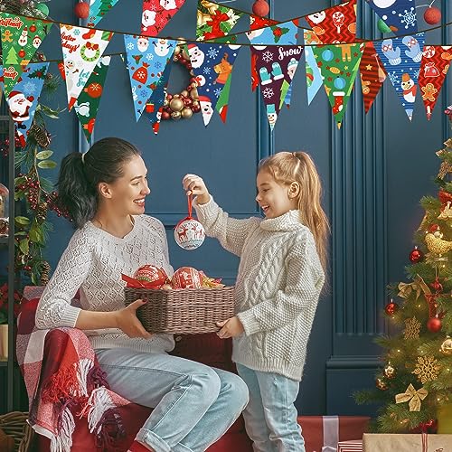 Irenare 100 Pcs 8 x 8 Inches Christmas Fabric Bundles Fat Quarters Santa Claus Precut Fabric Bundle Squares Xmas Tree Snowman Printed Sewing Patchwork for Xmas Winter DIY Crafts Quilting - style: Santa Claus