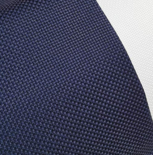 19" x 28" 11CT Counted Cotton Aida Cloth Cross Stitch Fabric (Navy Blue) - color: Navy Blue
