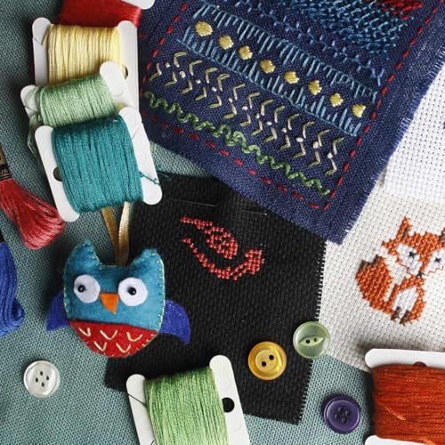 Essentials By Leisure Arts Aida Cloth, 14 Count, Barely Blue Cross Stitch Fabric, Embroidery Fabric, Cross Stitch Supplies for Crafting, Stitching, and Sewing Projects 12X18