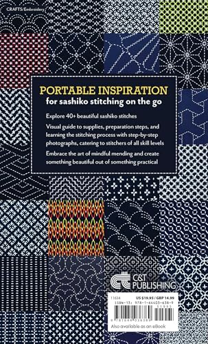 Stitching Sashiko: Visual Guide to Decorative Japanese Embroidery & Mending with 40+ Stitch Patterns (Reference Guide)