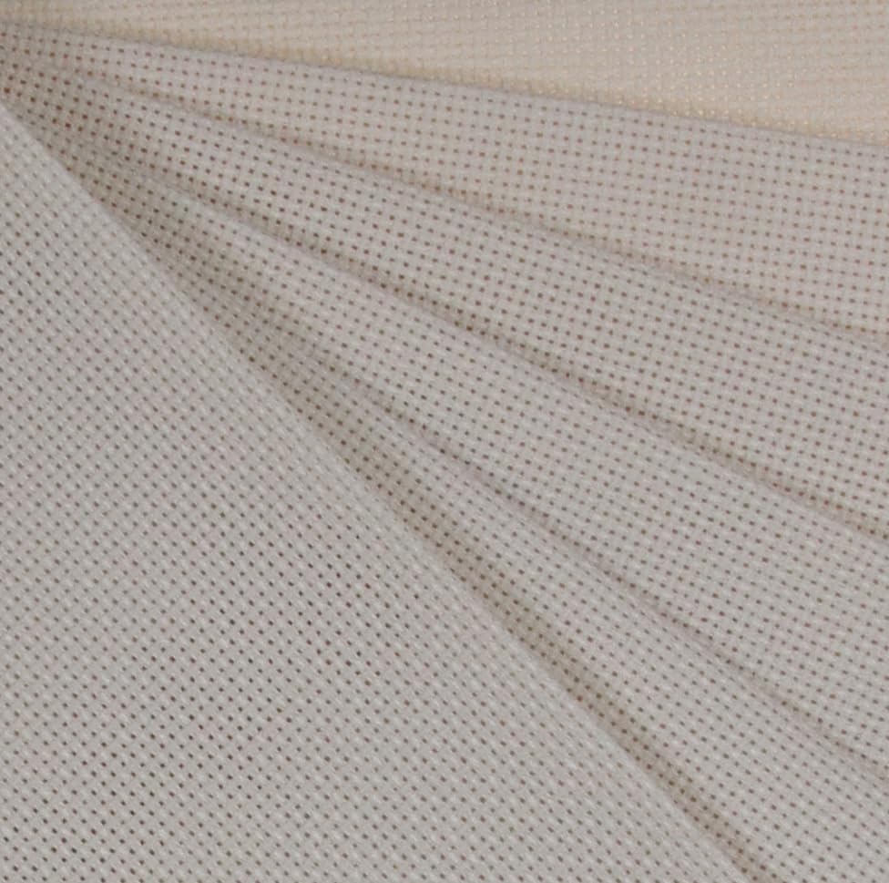 KCS 4/6 pc of 12" x 18"(30cmx45cm) 18CT Counted Cotton Aida Cloth Cross Stitch Fabric (6 pc, Ecru) - color: Ecru, size: 6 pc