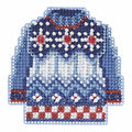 Sweater Weather Beaded Counted Cross Stitch Christmas Ornament Kit Mill Hill 2015 Winter Holiday MH185301
