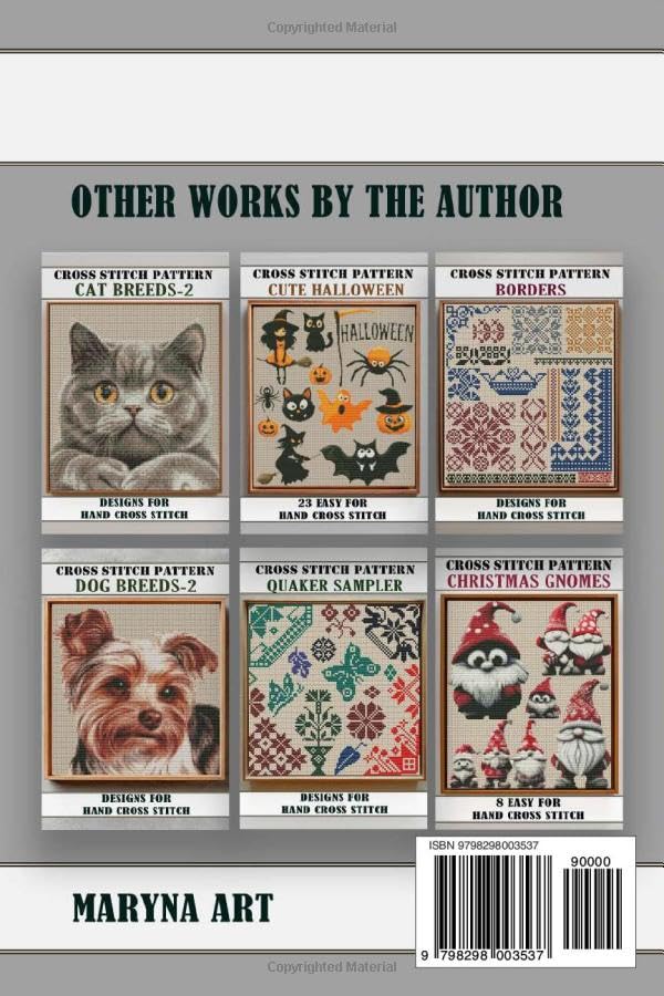 Cross stitch patterns Alphabet & Number: Easy Designs for Hand Cross Stitch: Easy Designs for Hand Cross Stitch