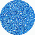 Legefo 4mm Glass Seed Beads Bulk, Blue with Silver 6/0 Small Mini Pony Seed Beads, Tiny Round Craft Bead for Bracelet Necklace Wrist Jewelry Making Beading Weaving DIY Crafts Supplies, 1000pcs - color: Blue with Silver