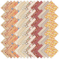 84 Pcs 8 inch Autumn Precut Quilting Fabric Fall Cotton Fabric Squares - color: Khaki, size: 8″