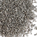 6000pcs Grey Bugle Beads Bulk, Embroidery Tube Short Beads for Jewelry Making, Bracelet,Necklaces Supplies,Craft DIY(3x2mm) - color: Grey