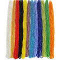 11/0 Glass Seed Beads 1 Hank 3 Meters (12 String Hanks,Total 12 Colors) Glass Silver Lined - color: 12 Colors