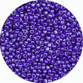 Legefo 4mm Glass Seed Beads Bulk, Metallic Blue 6/0 Small Mini Pony Seed Beads, Tiny Round Craft Bead for Bracelet Necklace Wrist Jewelry Making Beading Weaving DIY Crafts Supplies, 1000pcs - color: Metallic Blue