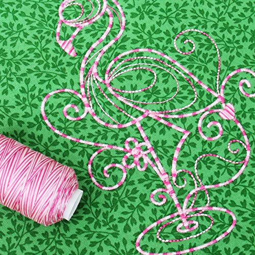 ThreadArt Multicolor Cotton Thread, 600M 40/3, Roses 0902 - color: Roses