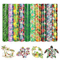 Tintnut Tropical Floral Heat Transfer Vinyl, 10 Pcs 12×10in Iron on Vinyl - color: Green