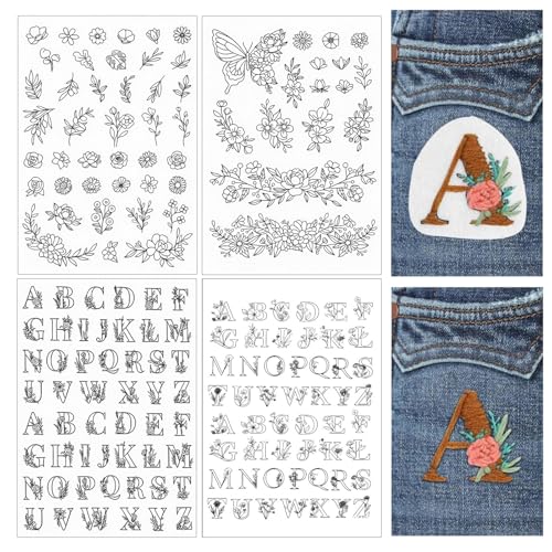 114 pcs Water Soluble Embroidery Patterns - style: C