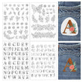 114 pcs Water Soluble Embroidery Patterns - style: C