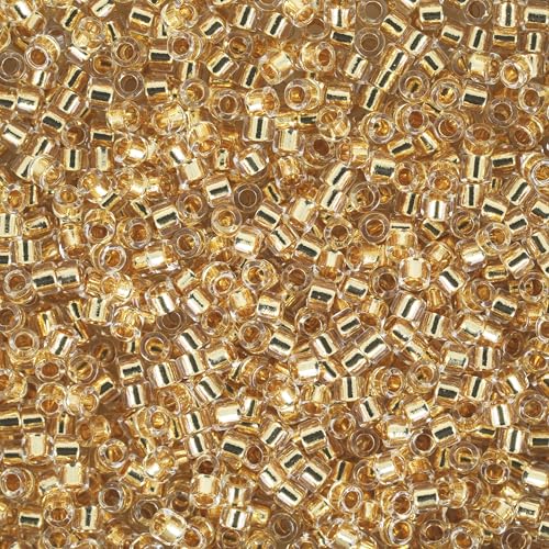 Miyuki Delica Seed Beads - color: DB0033 - Gold-Lined 24K