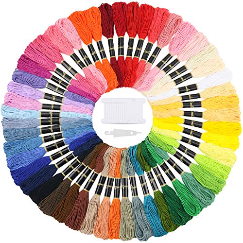 Similane Embroidery Floss 50 Skeins Cross Stitch Thread Friendship Bracelets