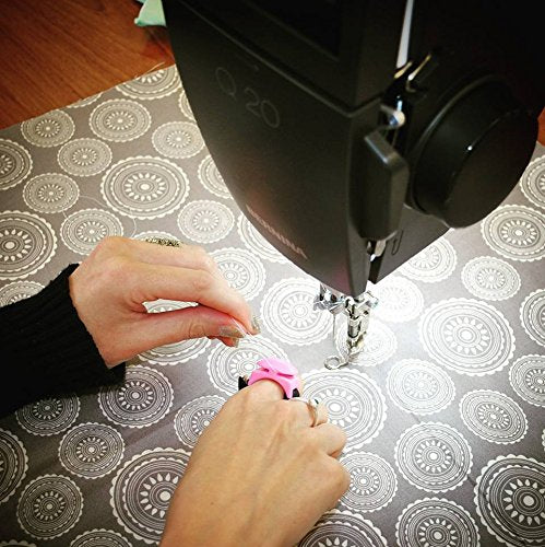 THREAD CUTTERZ Patented Ceramic Ring Quick Thread, Yarn & Embroidery Floss Cutter - Pink - color: Pink