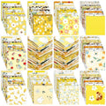 Ganeen 500 Pcs Cotton Fabric Squares Precut for Quilting,Yellow Floral - color: Yellow Floral