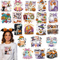 Dazoratix Halloween Iron on Transfers - 20 Sheets Funny Ghost DTF Ready to Press Cute Boo Heat Patches Spooky Pumpkin Stickers Vinyl Decal for T Shirts Clothes Hoodies Pillow Bag DIY Crafts Decoration - style: Halloween