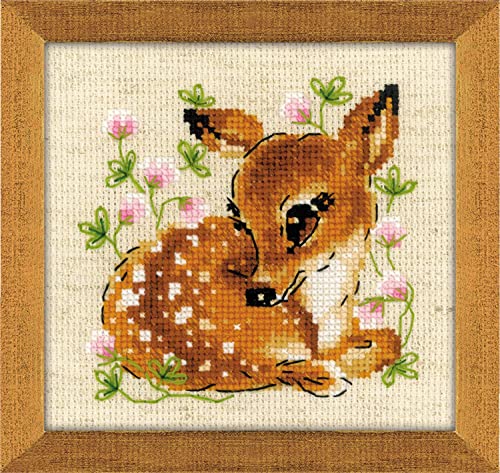 RIOLIS 1777 Little Deer Counted Cross Stitch Kit 5 x 5 in - style: Little Deer 1777