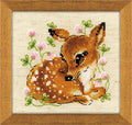 RIOLIS 1777 Little Deer Counted Cross Stitch Kit 5 x 5 in - style: Little Deer 1777