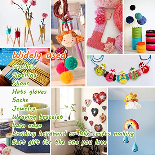 Crochet Thread 10 Balls Cardinal Size 8 for Crochet Hardanger Cross Stitch Needlepoint Hand Embroidery (Cayon Series) - color: cayon series