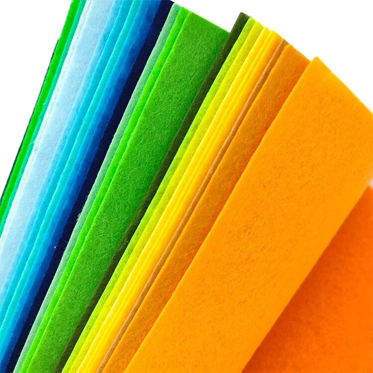 YYCRAFT Stiff Felt Sheets 9 Inch X 12 Inch - 24 Pcs Pack, Black(Thickness:1.2mm) - color: Black