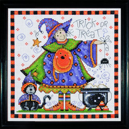 Design Works Crafts Trick or Treat Counted Cross Stitch Kit